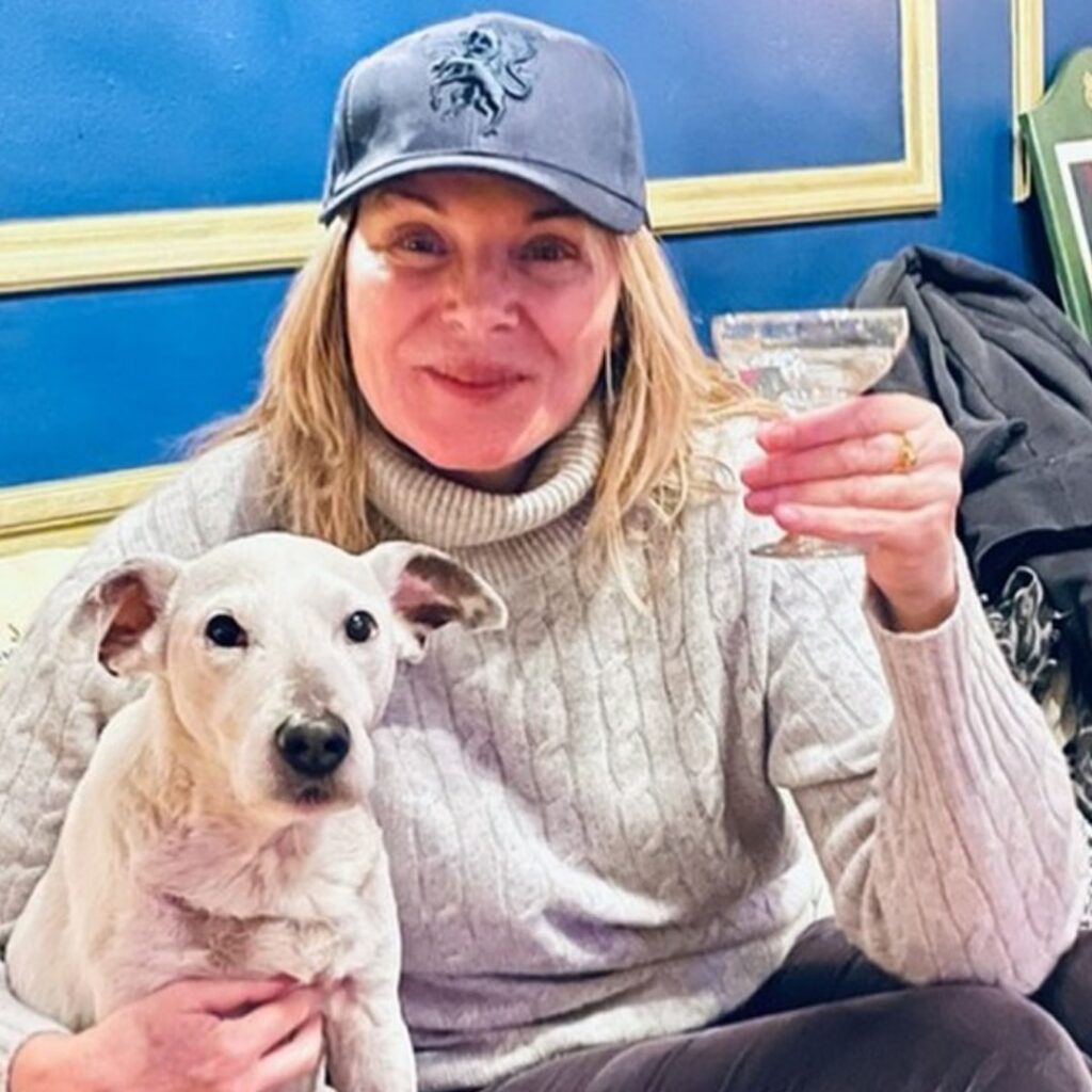 Kim Cattrall Shares Glimpse Inside Her Cozy Watch Party